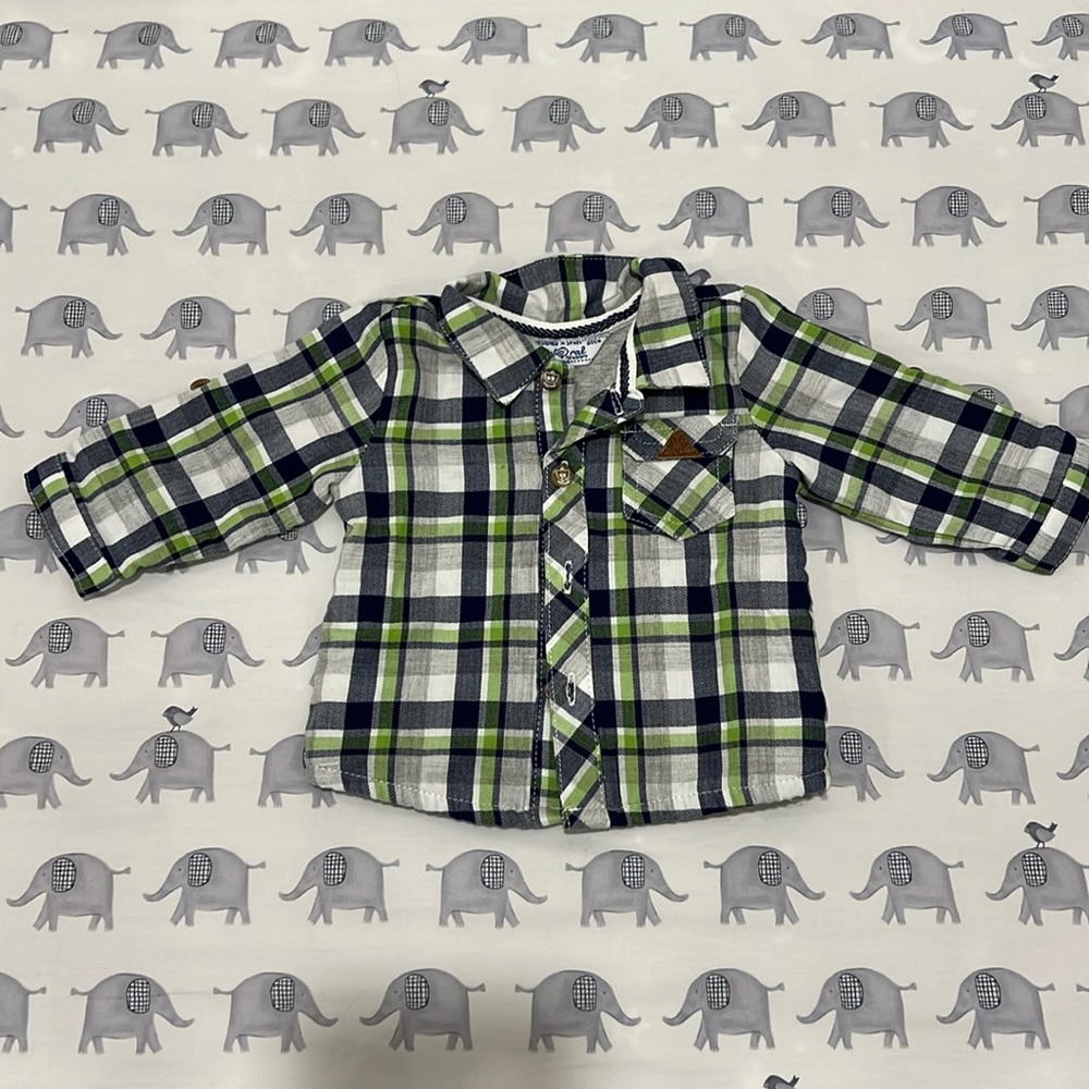 Like New Plaid Button Down (fully lined with soft cotton) 🚭